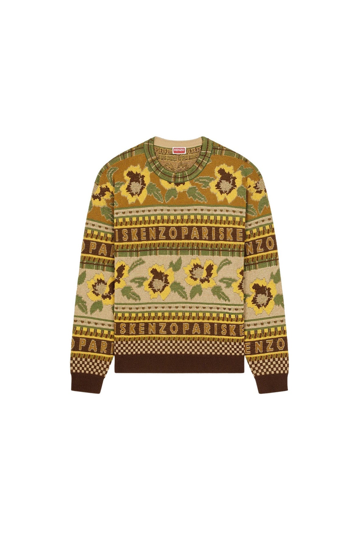Fairisle wool jumper - Golden Yellow