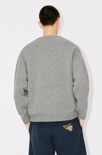 Pull brodé Boke Flower en laine - Pearl Grey