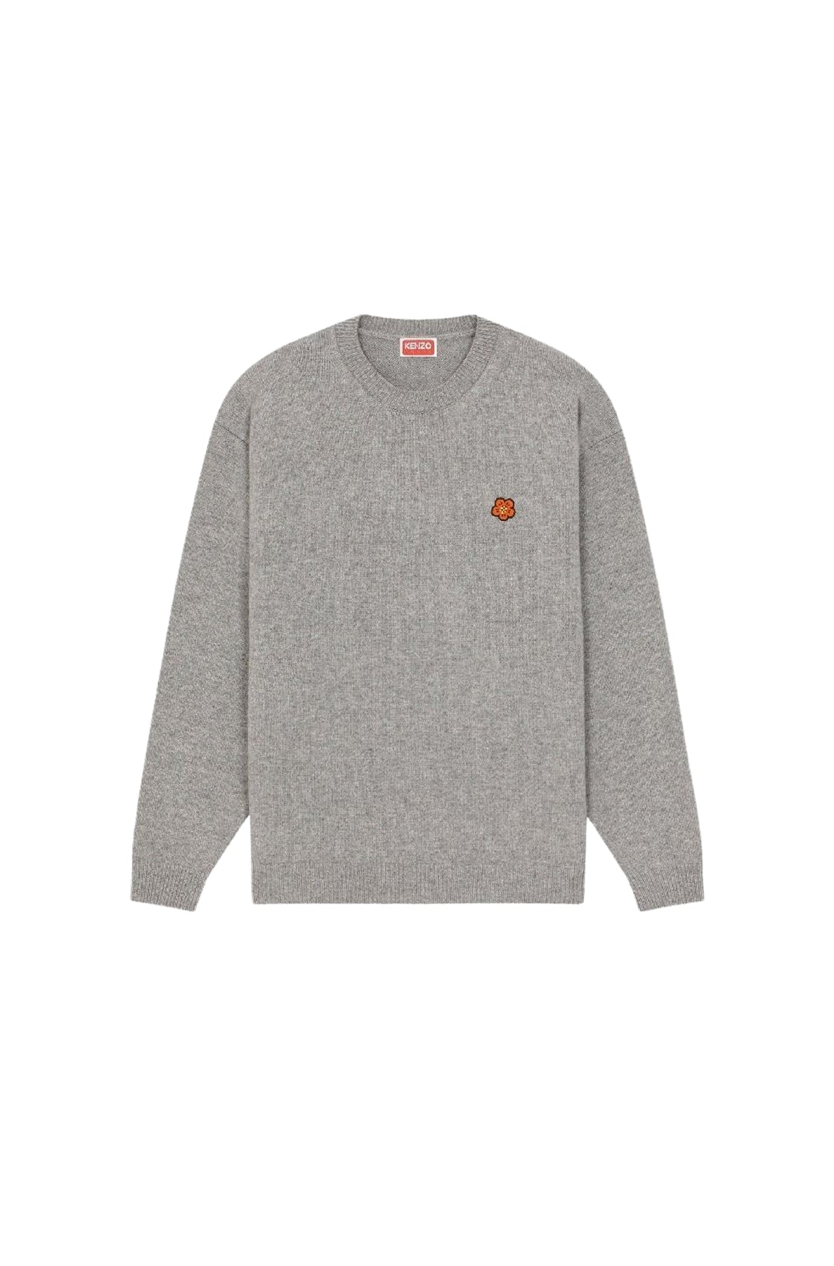 Pull brodé Boke Flower en laine - Pearl Grey