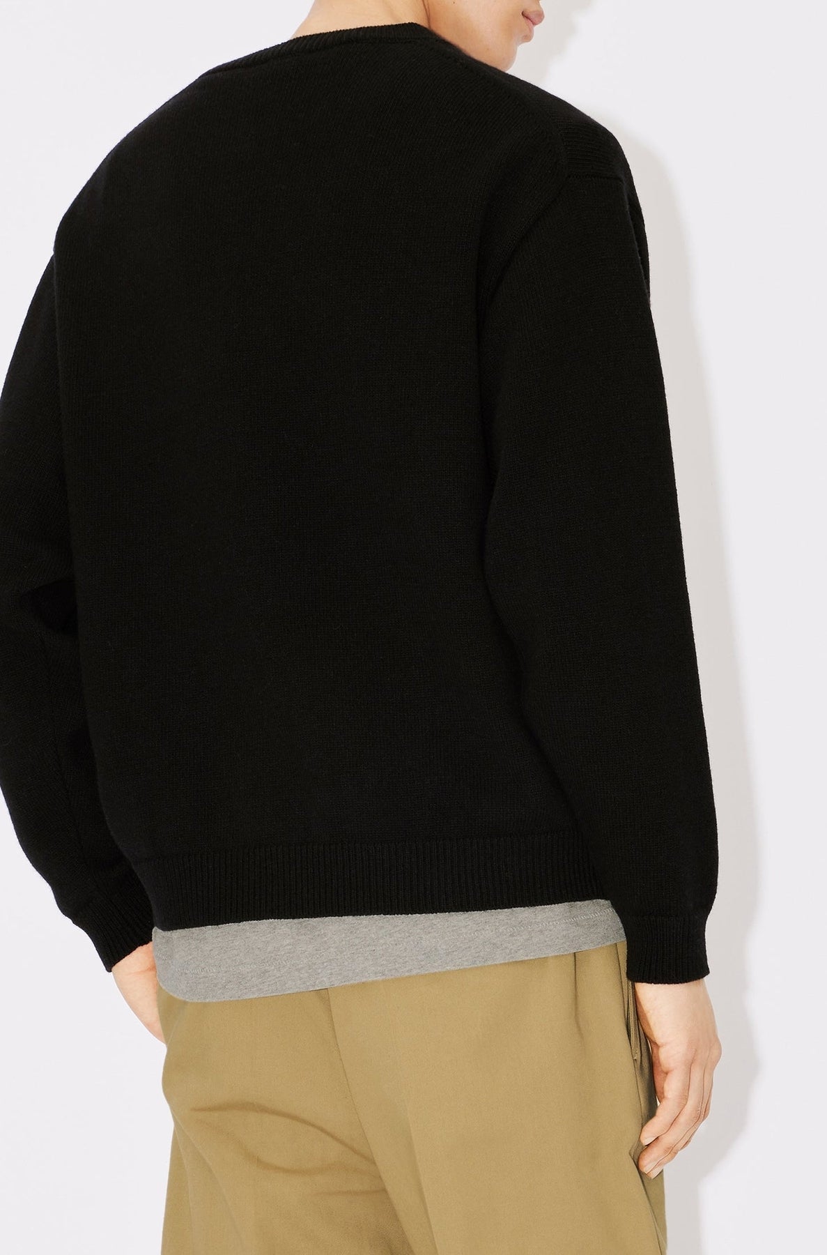 Pull brodé Boke Flower en laine - Black