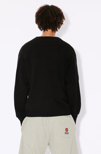 Pull Boke Flower en laine - Black