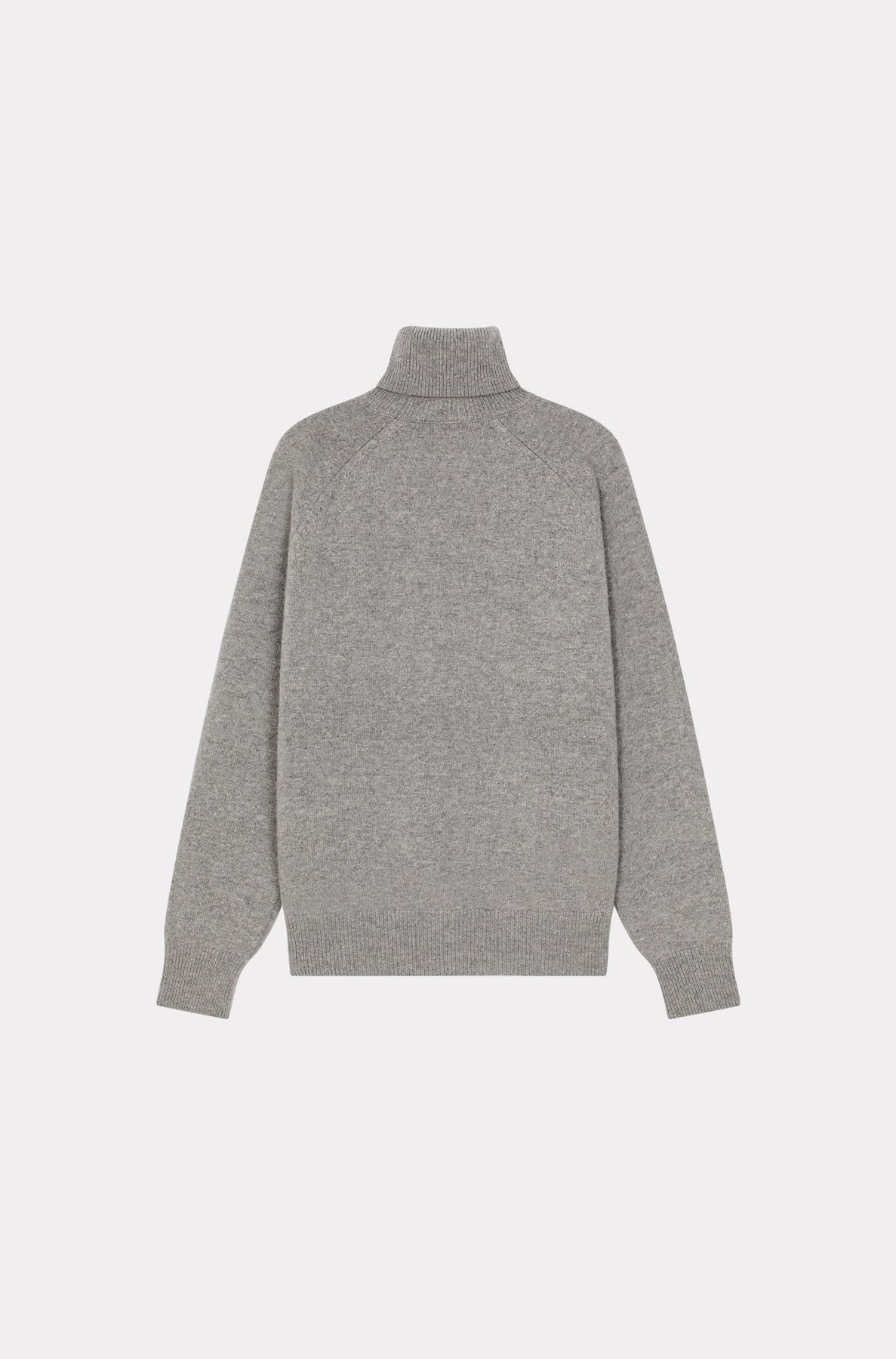 Pull à col roulé brodé Boke Flower en laine - Pearl Grey