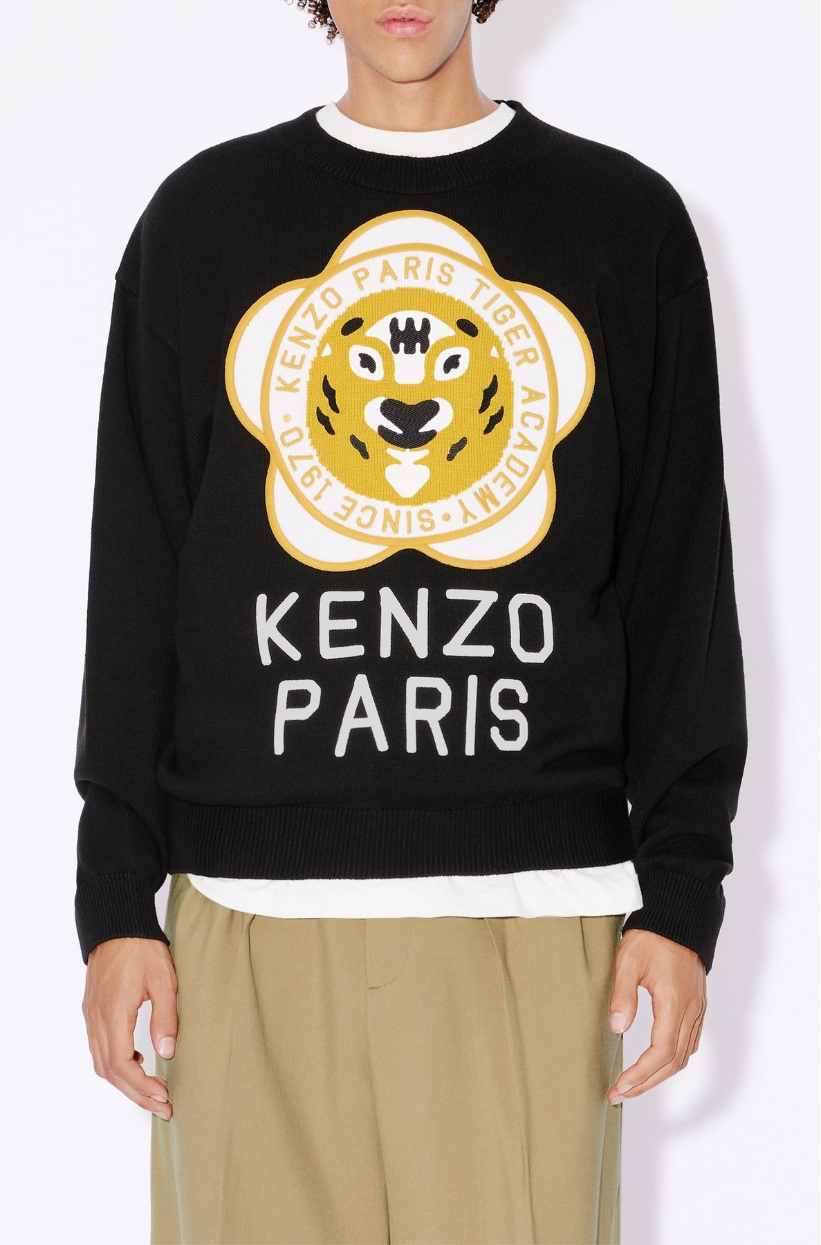 Kenzo Tiger Academy Wool Sweater - Black