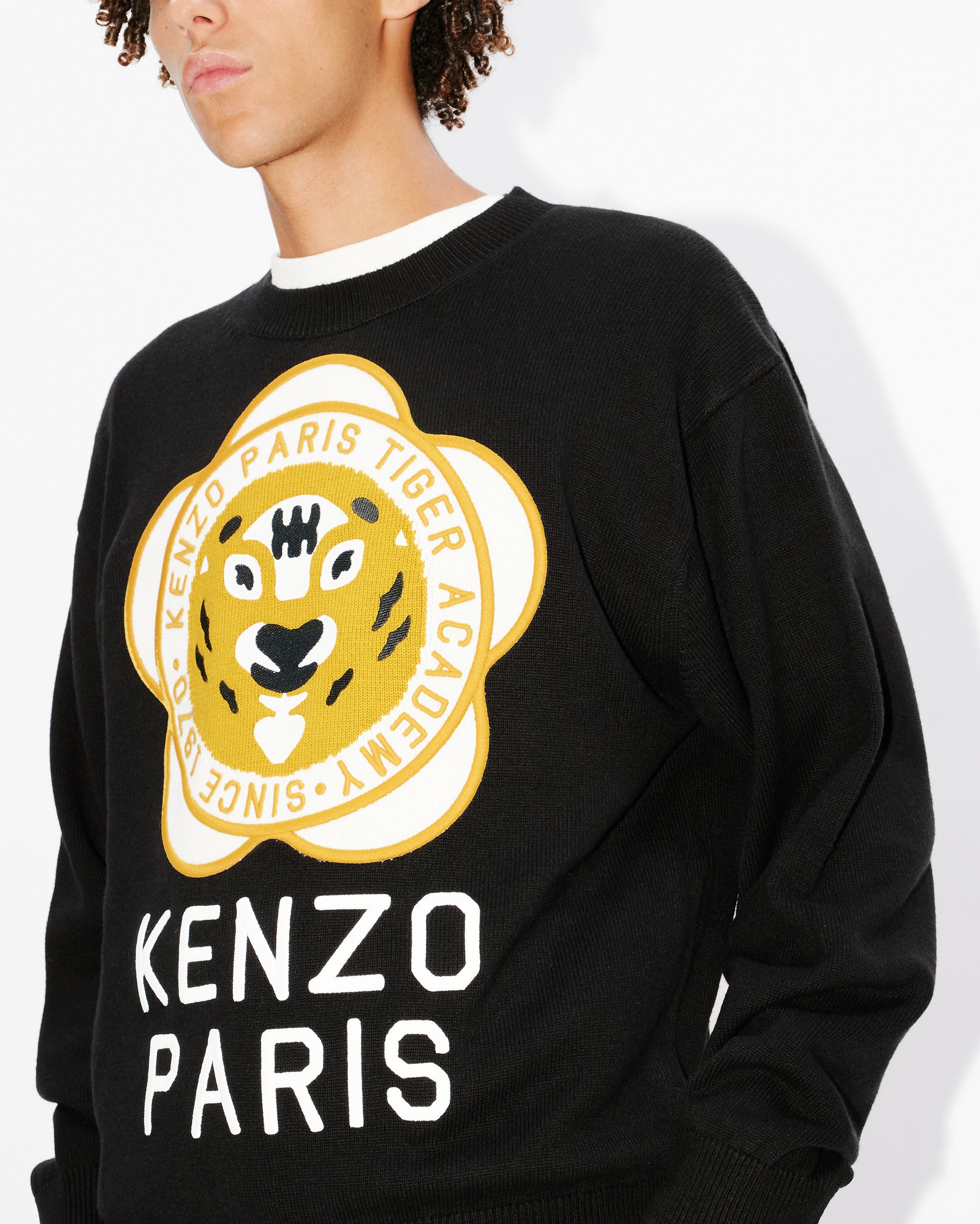 Kenzo Tiger Academy Wool Sweater - Black