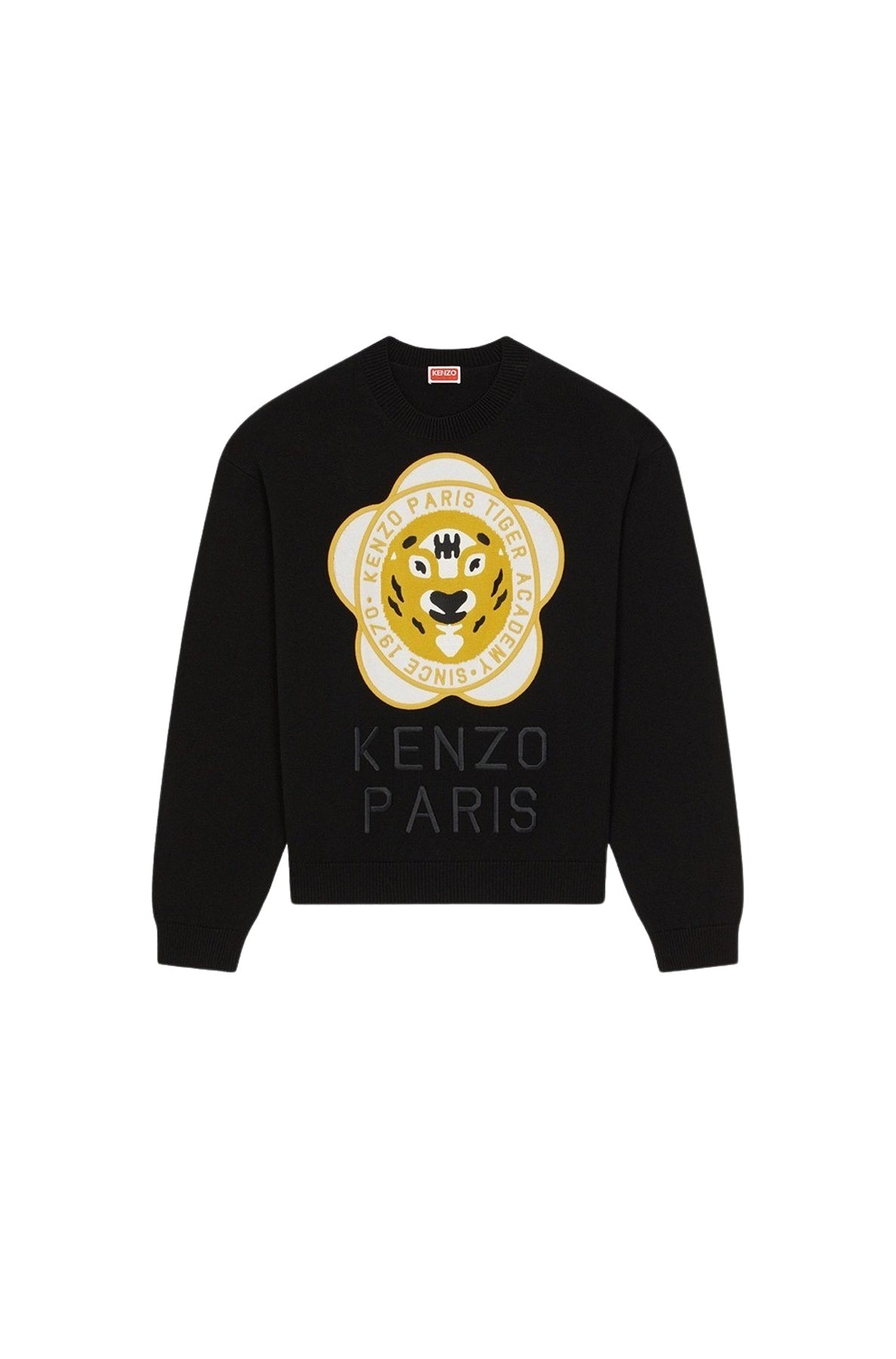 Kenzo Tiger Academy Wool Sweater - Black