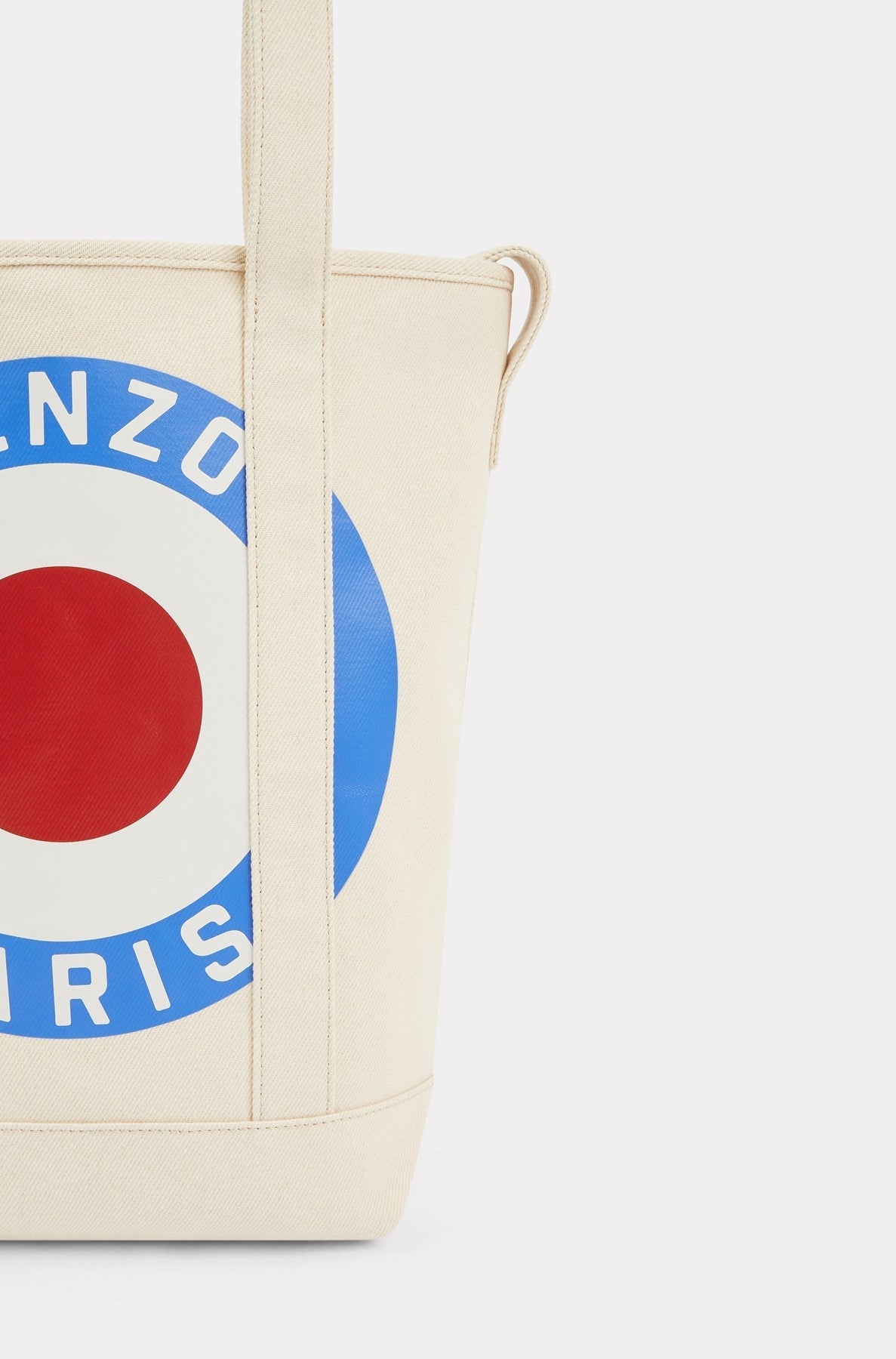 Tote bag Kenzo Target Large - Ecru