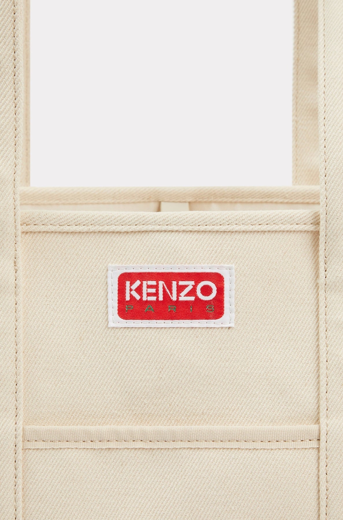 Tote bag Kenzo Target Large - Ecru