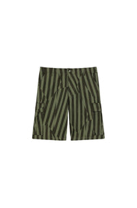 Short cargo "Kenzo Dazzle Stripe" - Sage Green