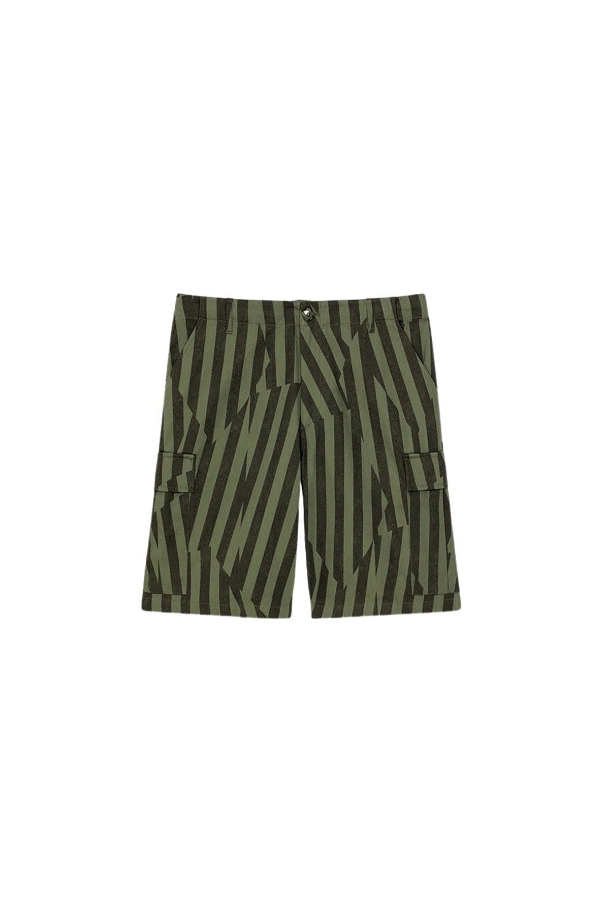 Short cargo "Kenzo Dazzle Stripe" - Sage Green