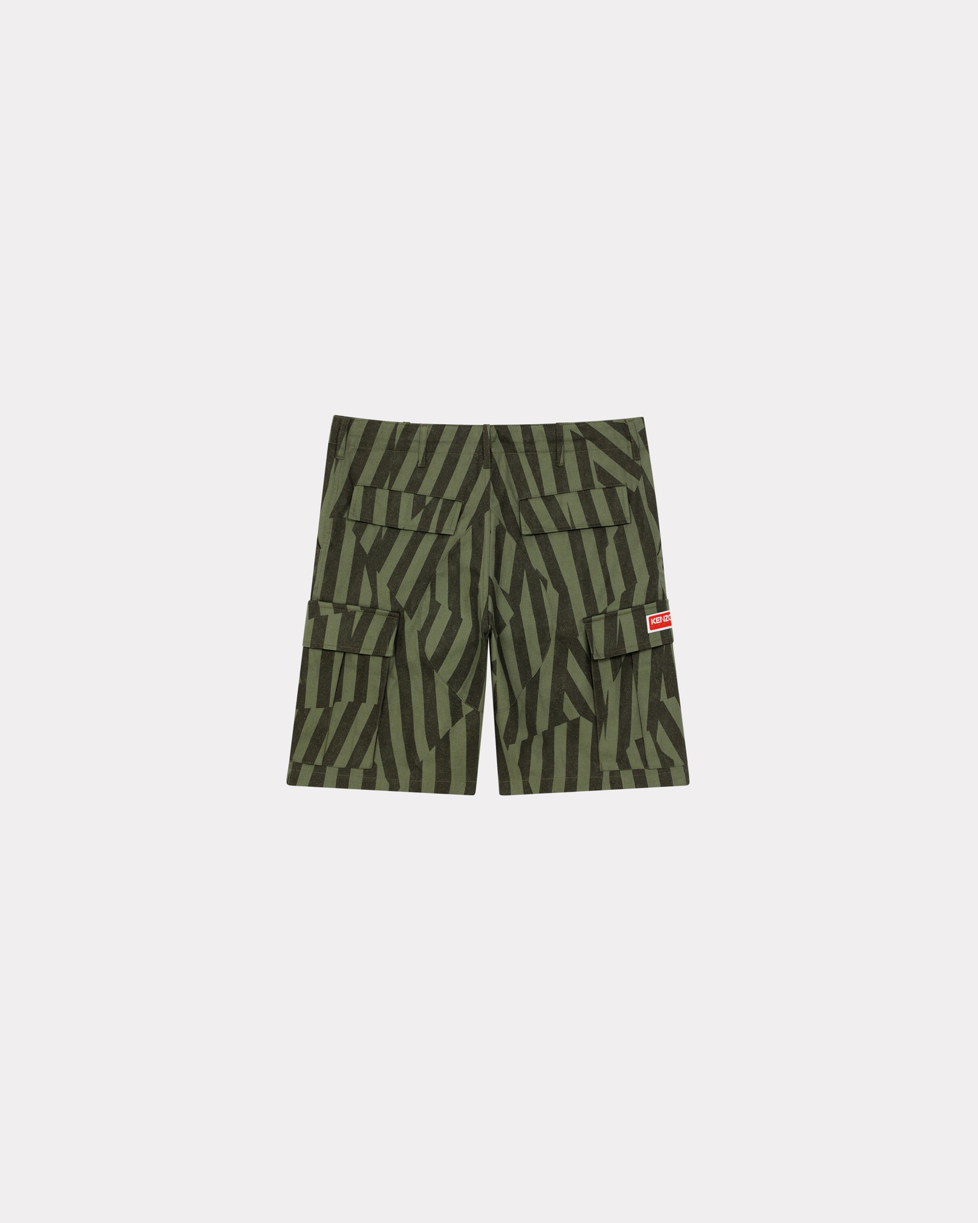 Short cargo "Kenzo Dazzle Stripe" - Sage Green