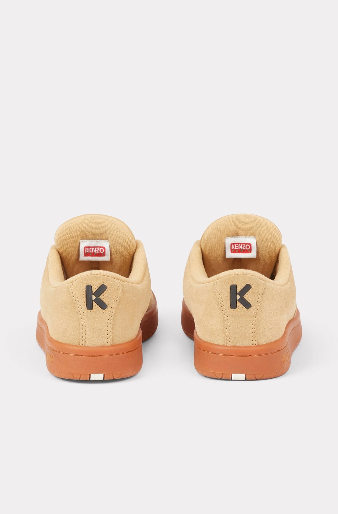 Baskets Kenzo-Dome en cuir - Dark Camel