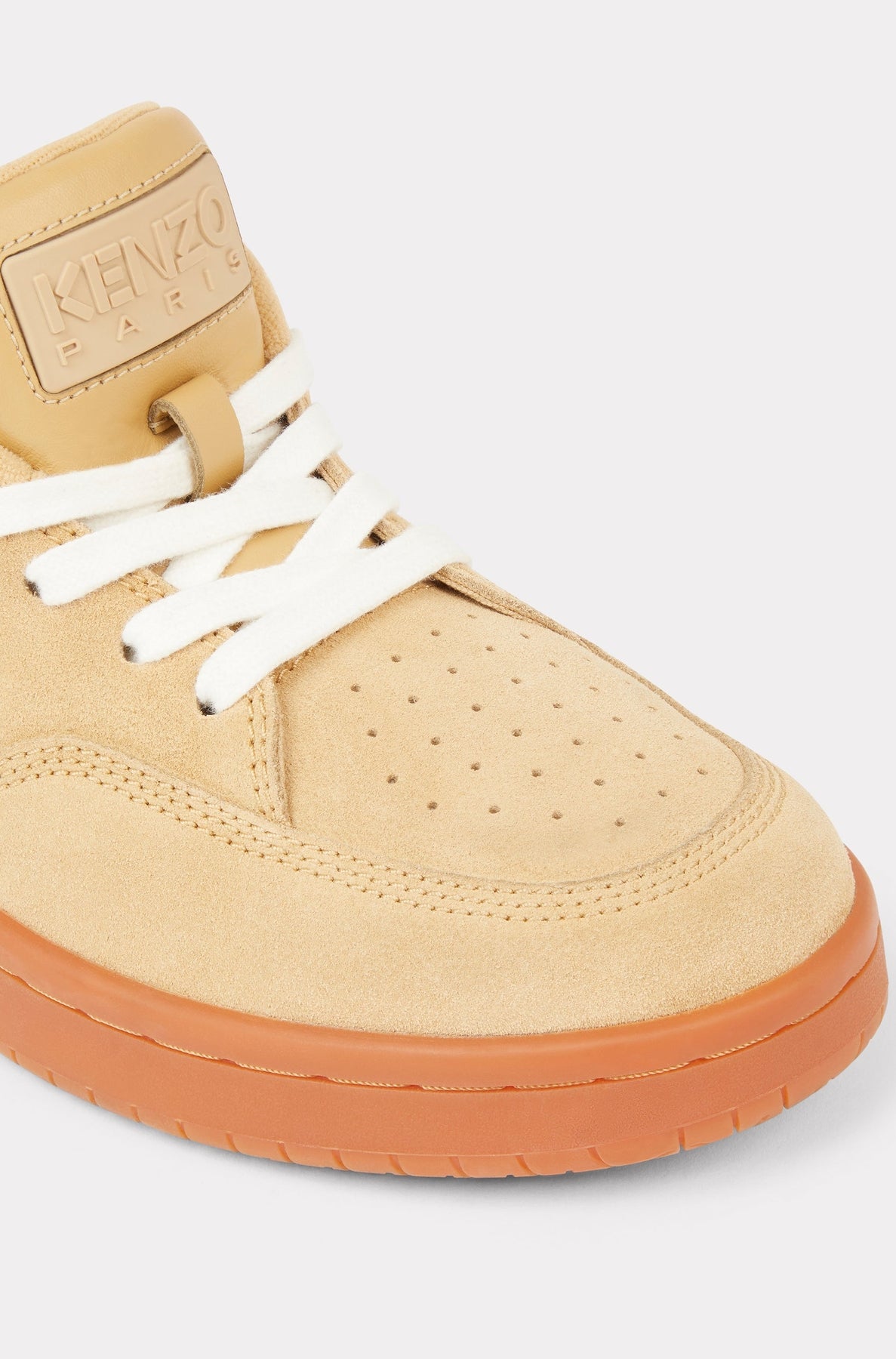 Baskets Kenzo-Dome en cuir - Dark Camel
