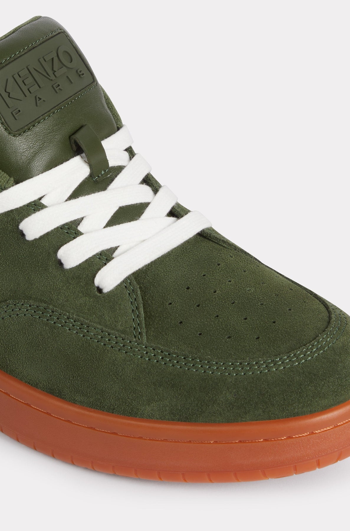 Kenzo-Dome leather trainers - Dark Khaki