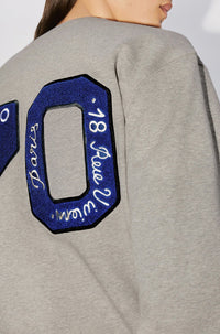 Kenzo Academy" embroidered sweatshirt - Pearl Grey