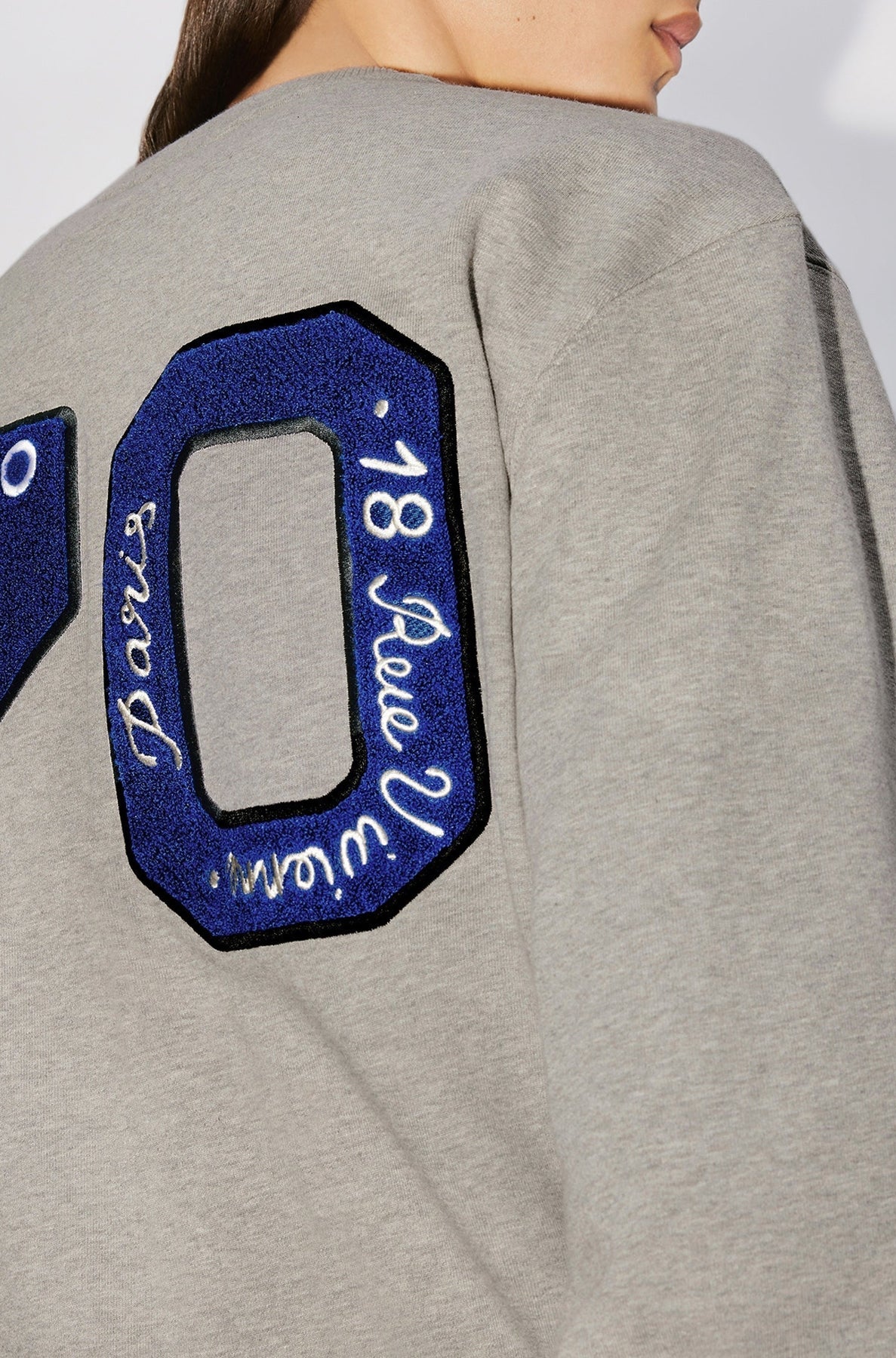 Kenzo Academy" embroidered sweatshirt - Pearl Grey