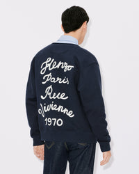 Cardigan brodé "Kenzo Rue Vivienne" - Midnight Blue