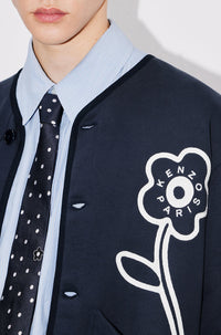 Cardigan brodé "Kenzo Rue Vivienne" - Midnight Blue
