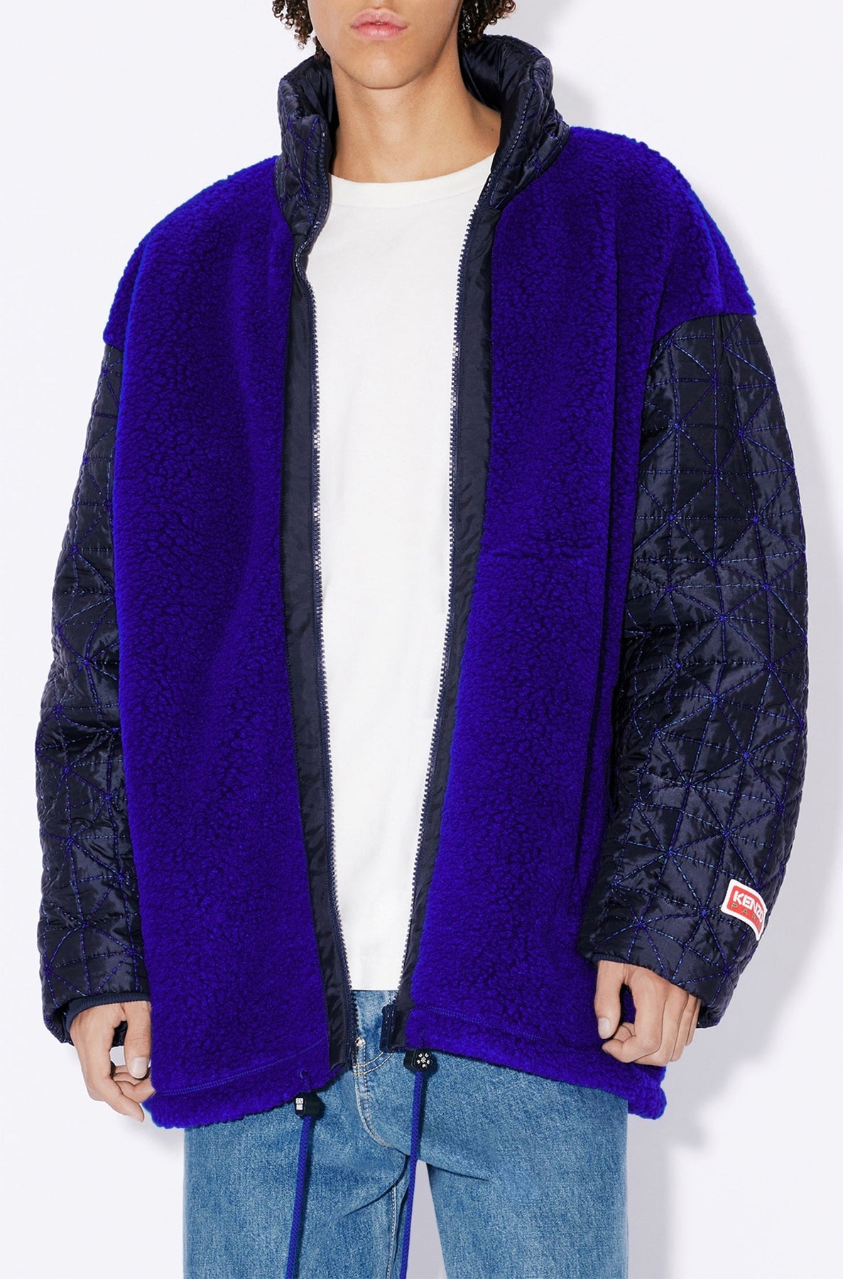 Pull zippé "Kenzo Archive Logo" - Royal Blue