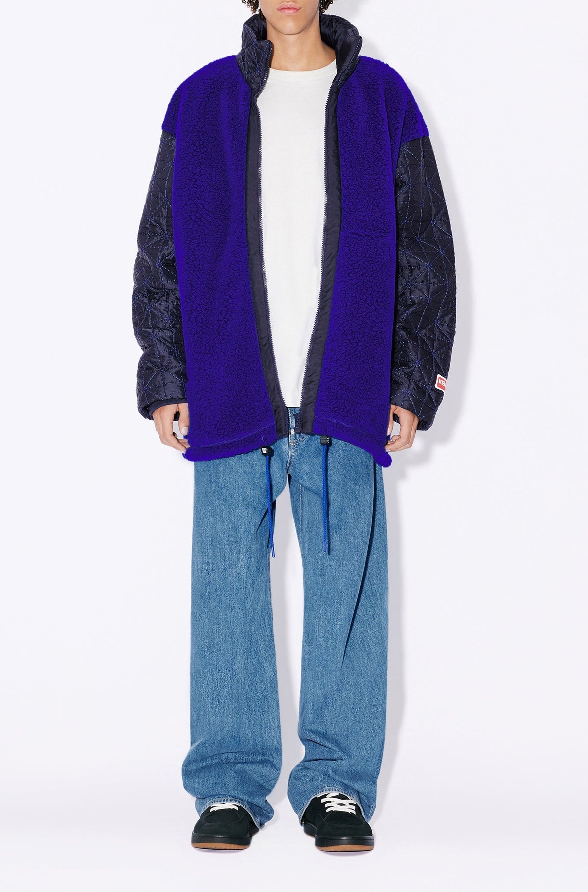 Pull zippé "Kenzo Archive Logo" - Royal Blue