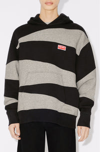 Sweatshirt oversize à capuche Kenzo "Dazzle Stripe" - Black