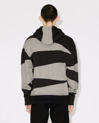 Sweatshirt oversize à capuche Kenzo "Dazzle Stripe" - Black