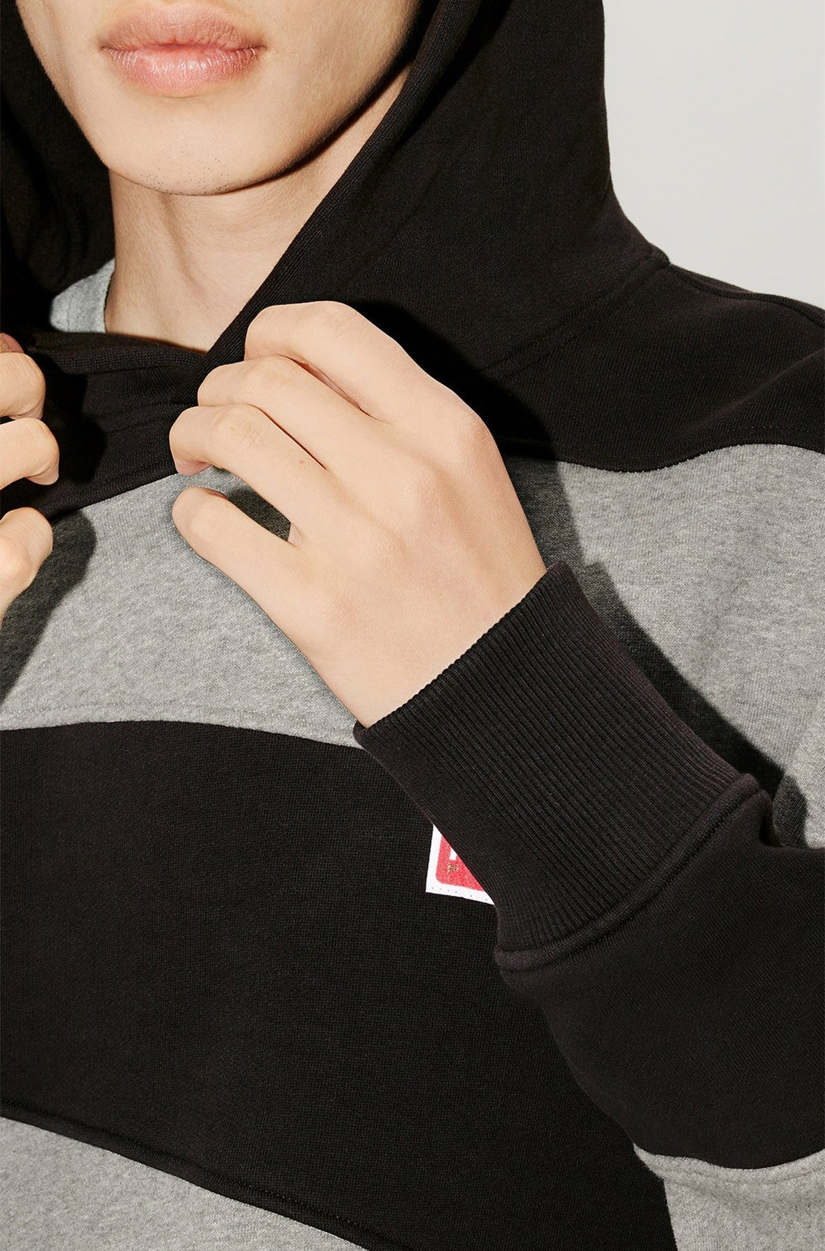 Sweatshirt oversize à capuche Kenzo "Dazzle Stripe" - Black