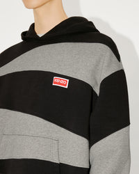 Sweatshirt oversize à capuche Kenzo "Dazzle Stripe" - Black