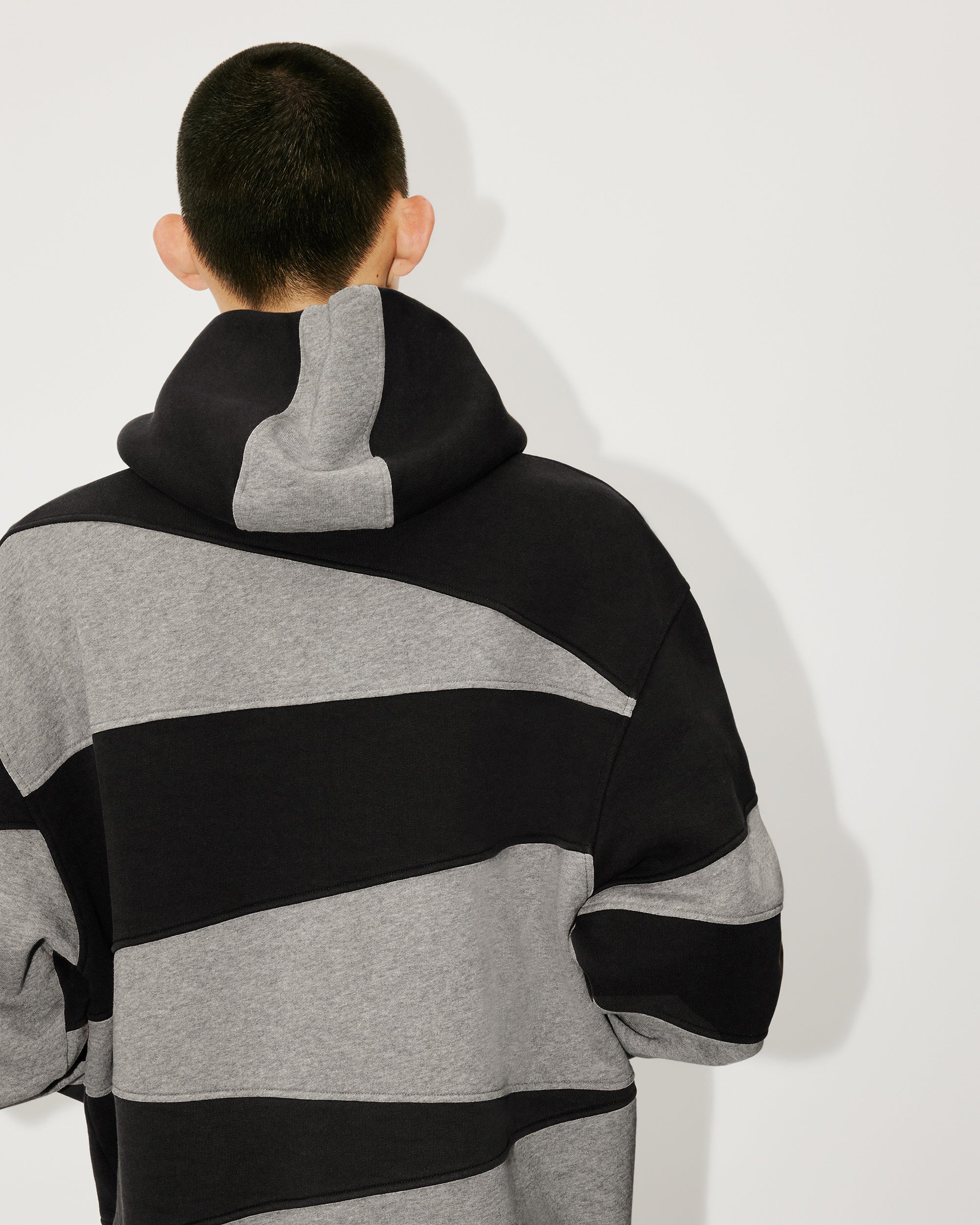 Sweatshirt oversize à capuche Kenzo "Dazzle Stripe" - Black