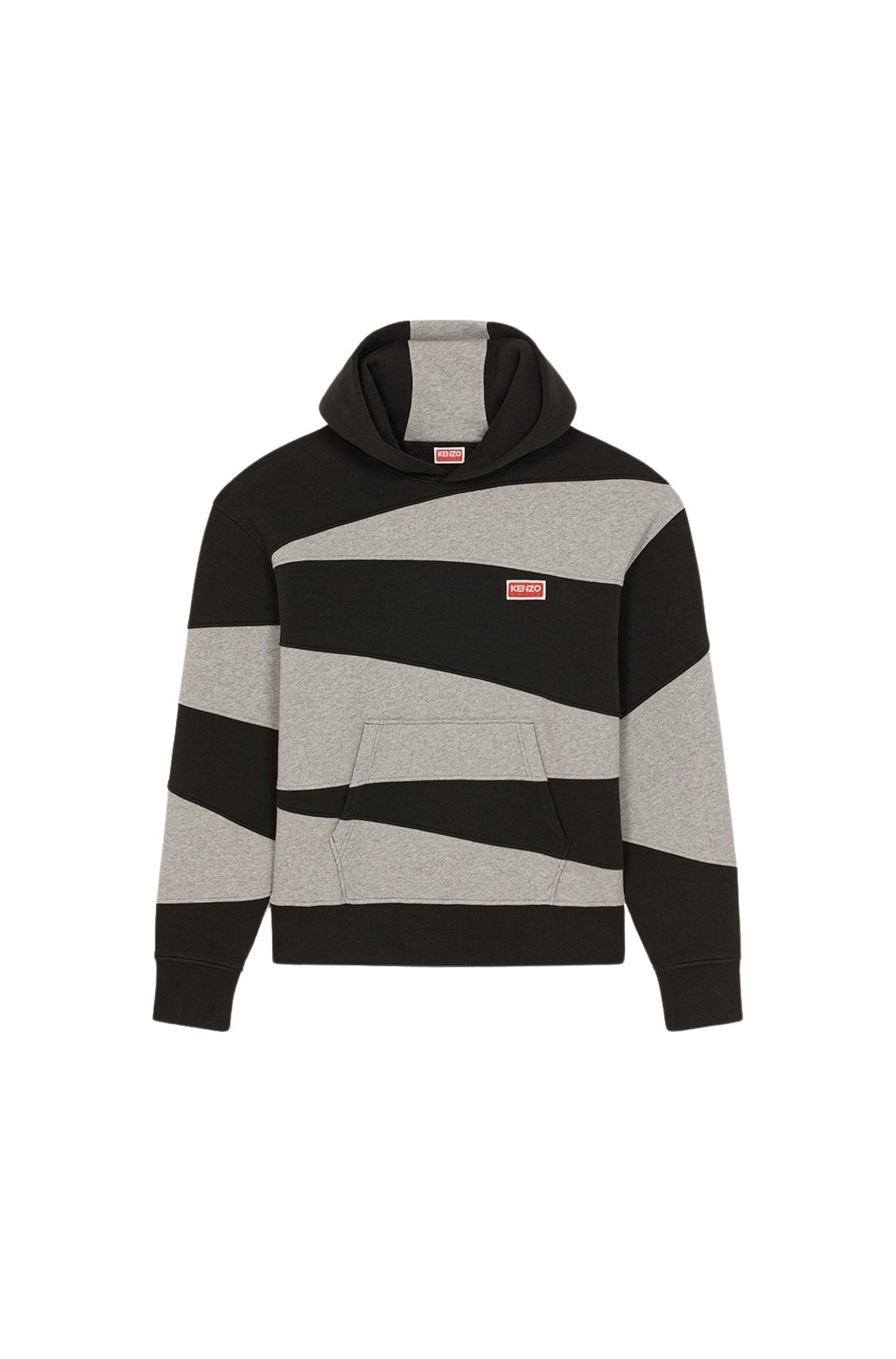Sweatshirt oversize à capuche Kenzo "Dazzle Stripe" - Black