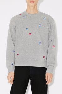 Kenzo Target' embroidered sweatshirt - Pearl Grey