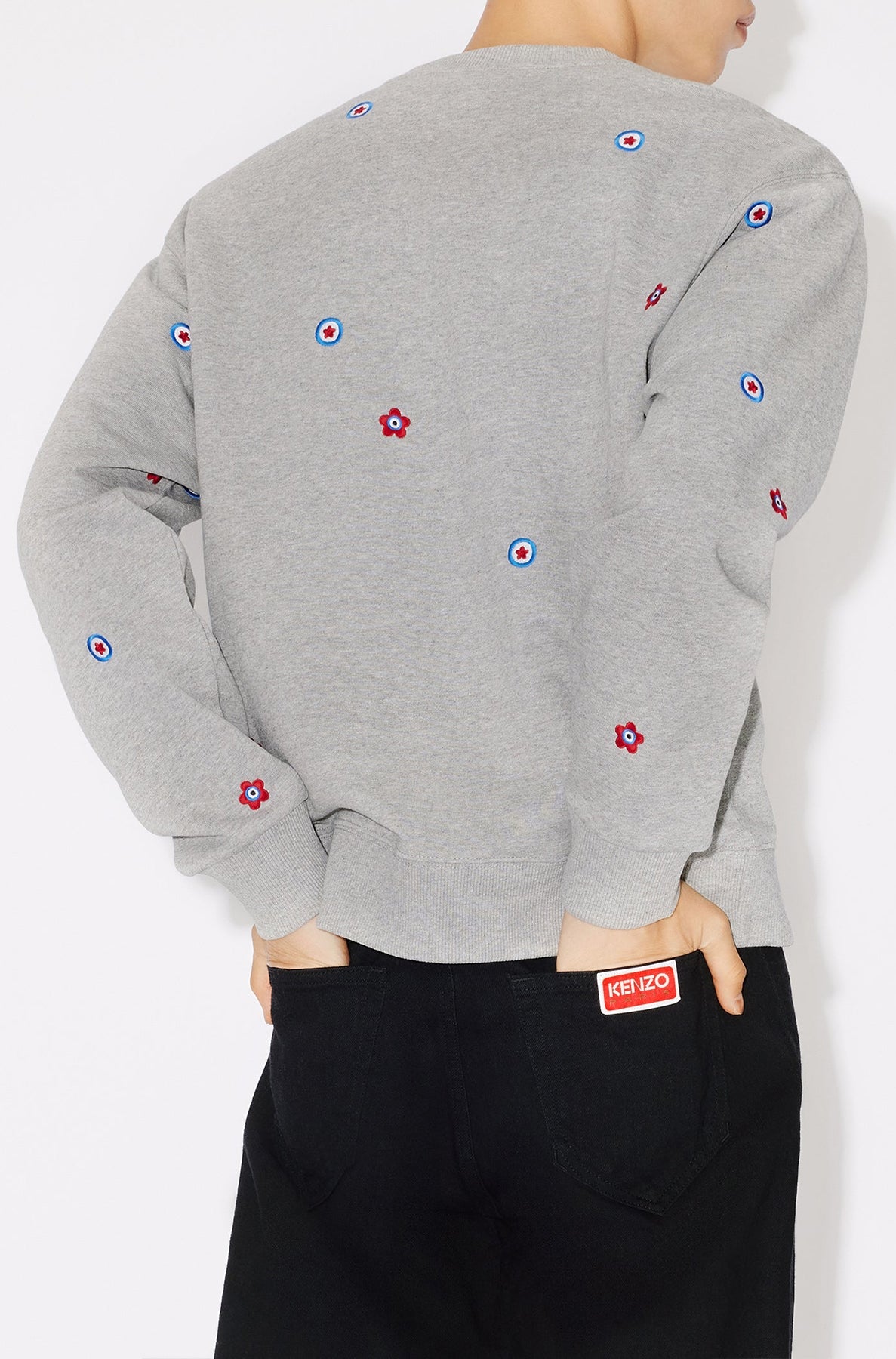 Kenzo Target' embroidered sweatshirt - Pearl Grey