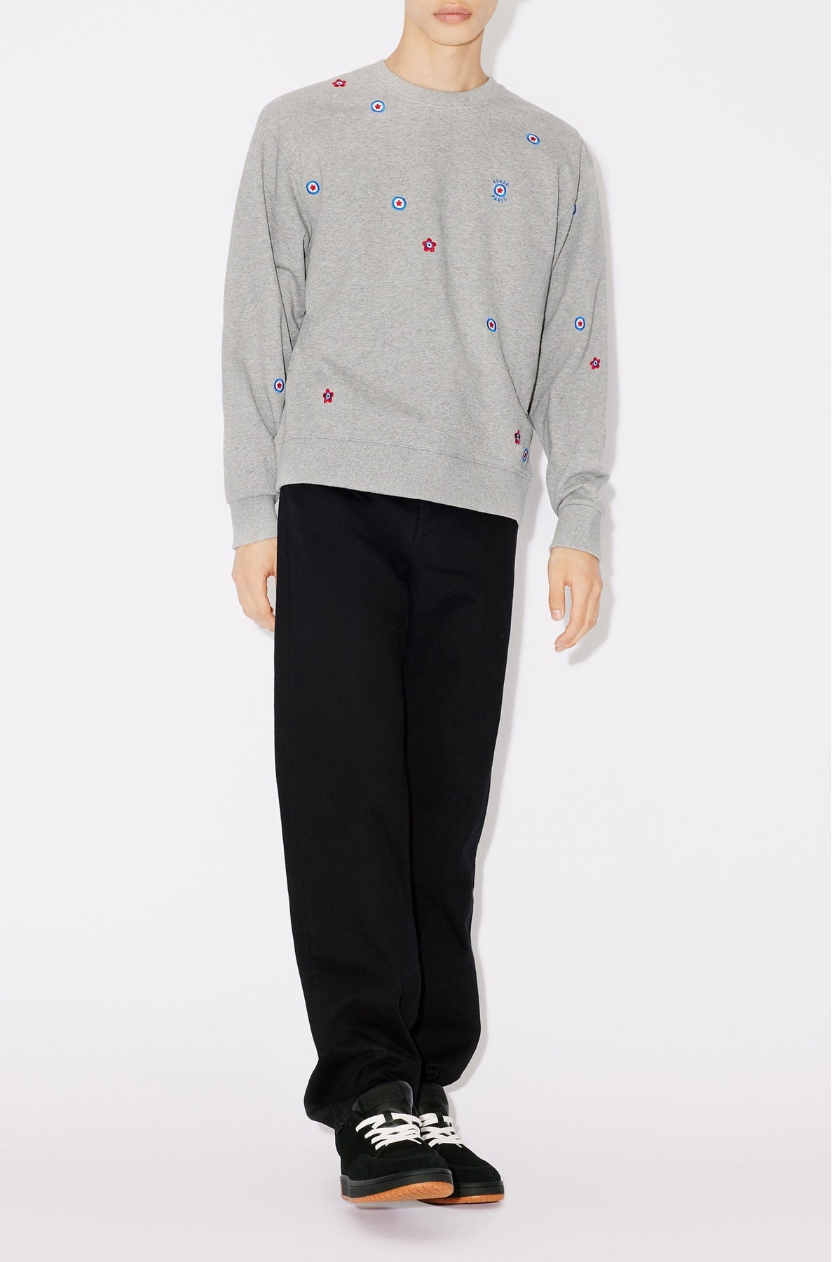 Kenzo Target' embroidered sweatshirt - Pearl Grey