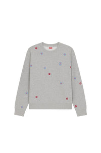 Kenzo Target' embroidered sweatshirt - Pearl Grey