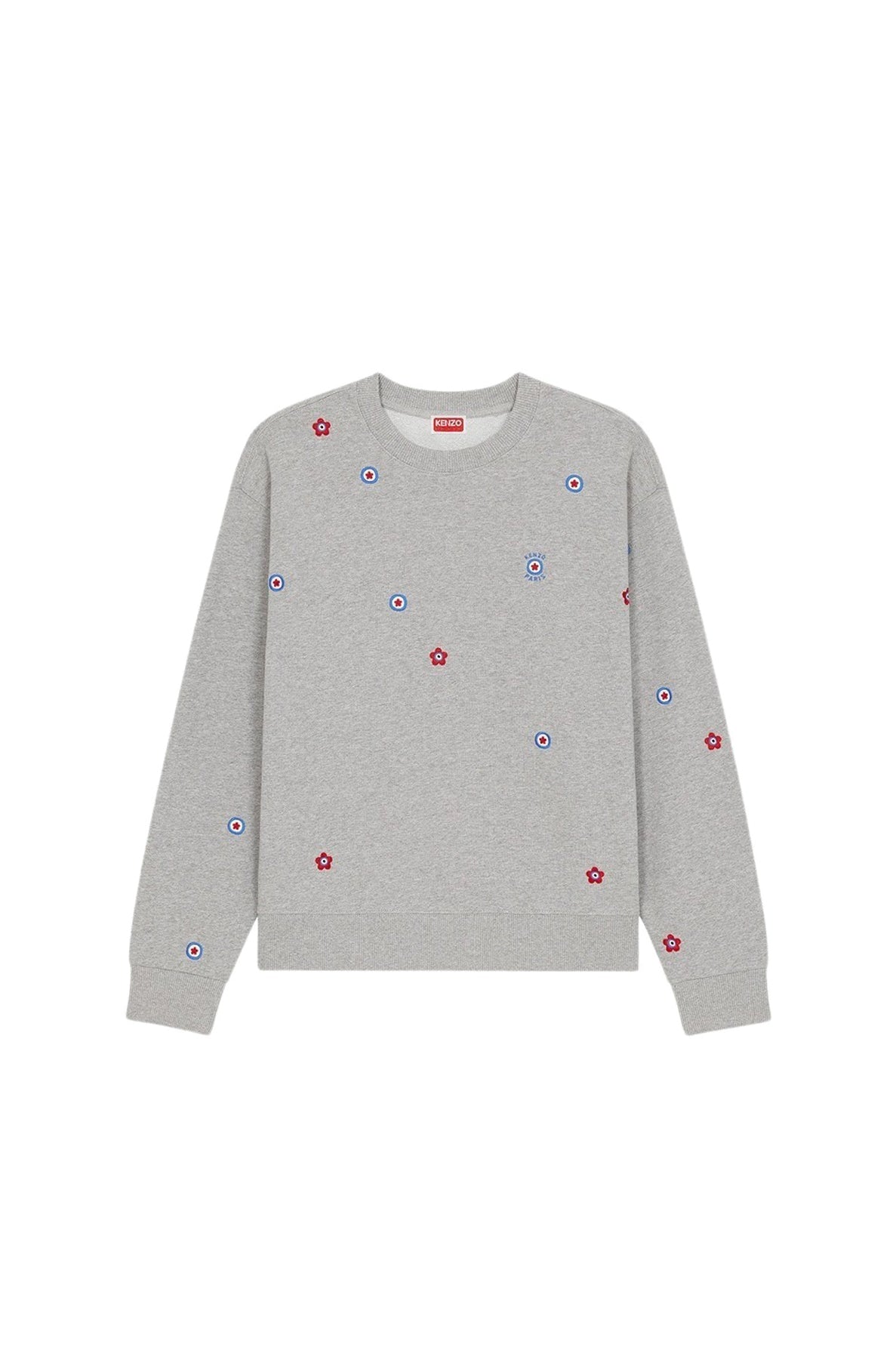 Kenzo Target' embroidered sweatshirt - Pearl Grey