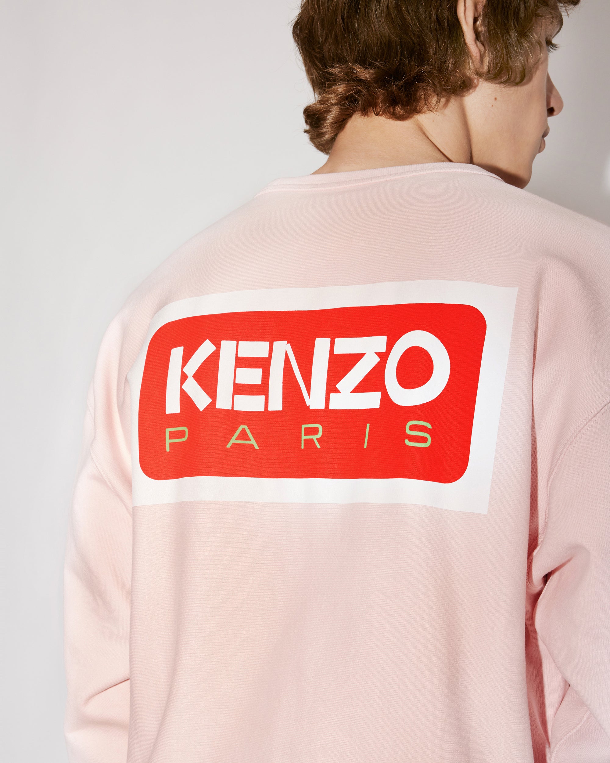 Sweatshirt oversize "Kenzo Paris" - Faded Pink