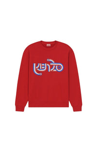 Sweatshirt oversize "Kenzo Target" - Cherry