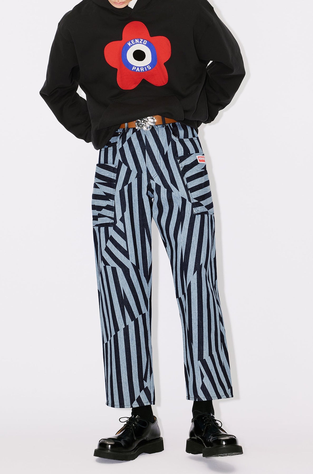 Sweatshirt oversize à capuche "Kenzo Target" - Black