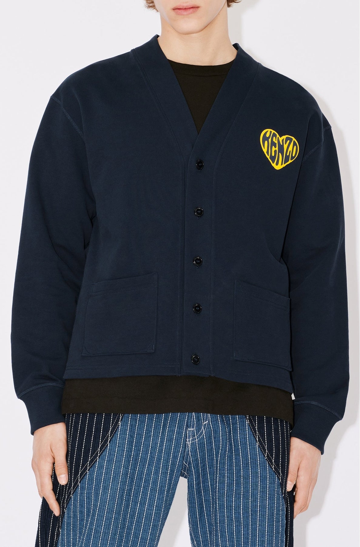 Cardigan "Kenzo Heart" - Midnight Blue