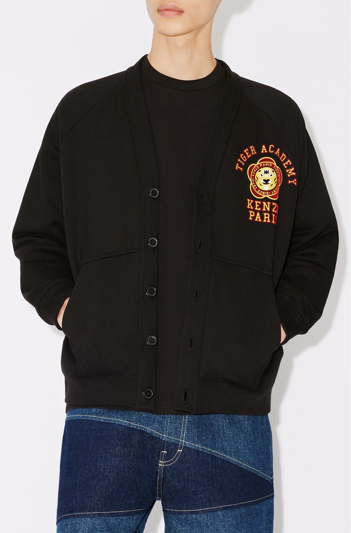 Cardigan "Kenzo Tiger Academy" - Black