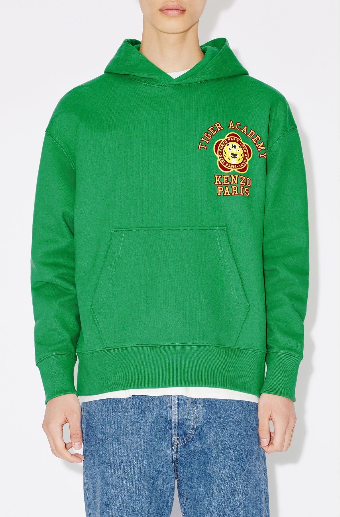 Sweatshirt oversize à capuche "Kenzo Tiger Academy" - Grass Green