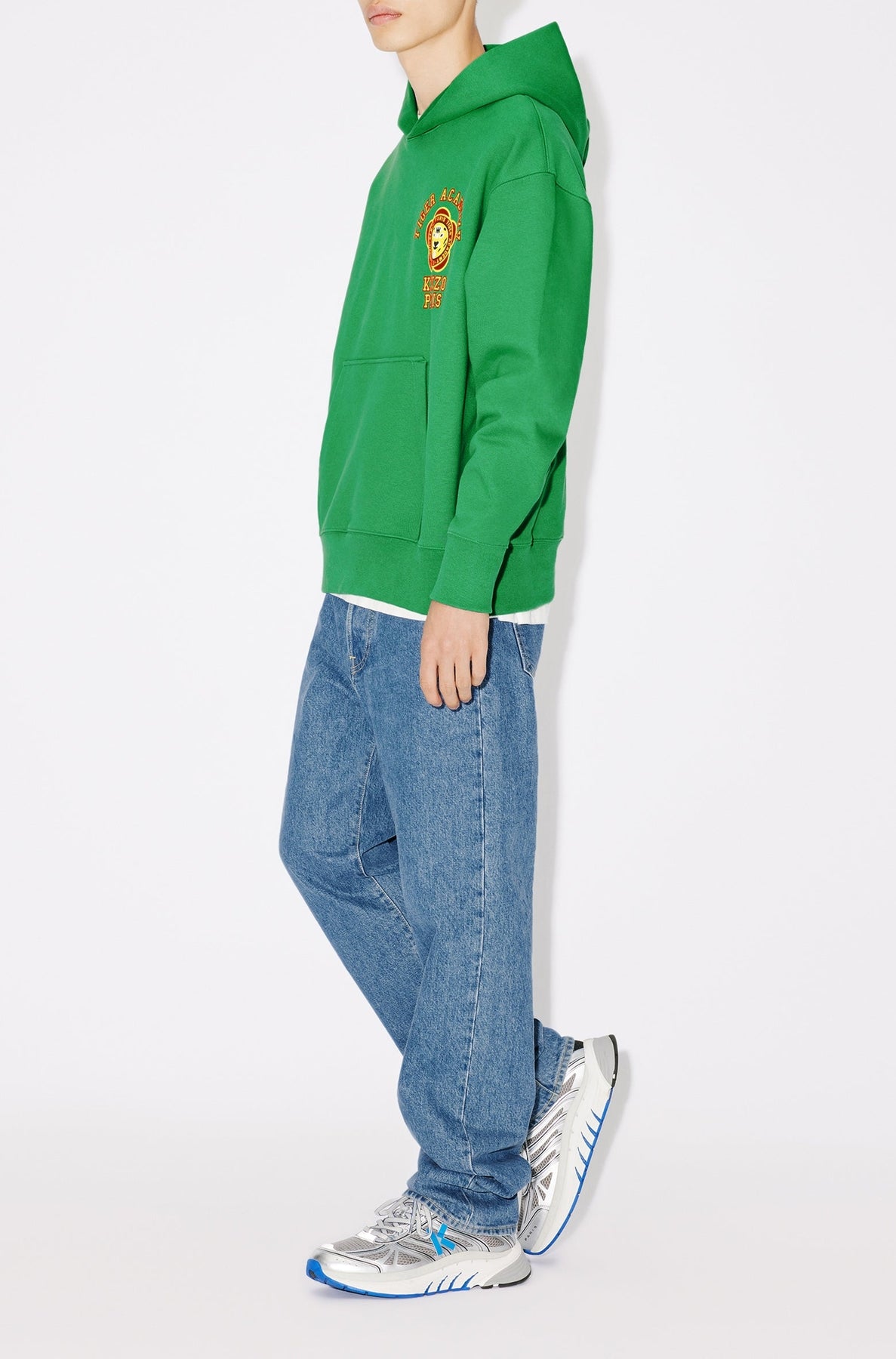 Sweatshirt oversize à capuche "Kenzo Tiger Academy" - Grass Green