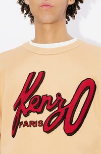 Sweatshirt oversize brodé "Kenzo Archive Logo" - Camel