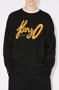 Sweatshirt oversize brodé "Kenzo Archive Logo" - Black