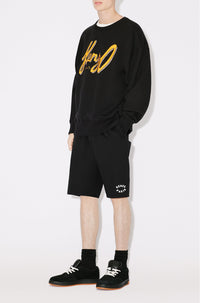 Sweatshirt oversize brodé "Kenzo Archive Logo" - Black