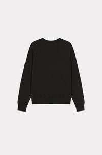 Sweatshirt oversize brodé Kenzo Archive Logo - Black