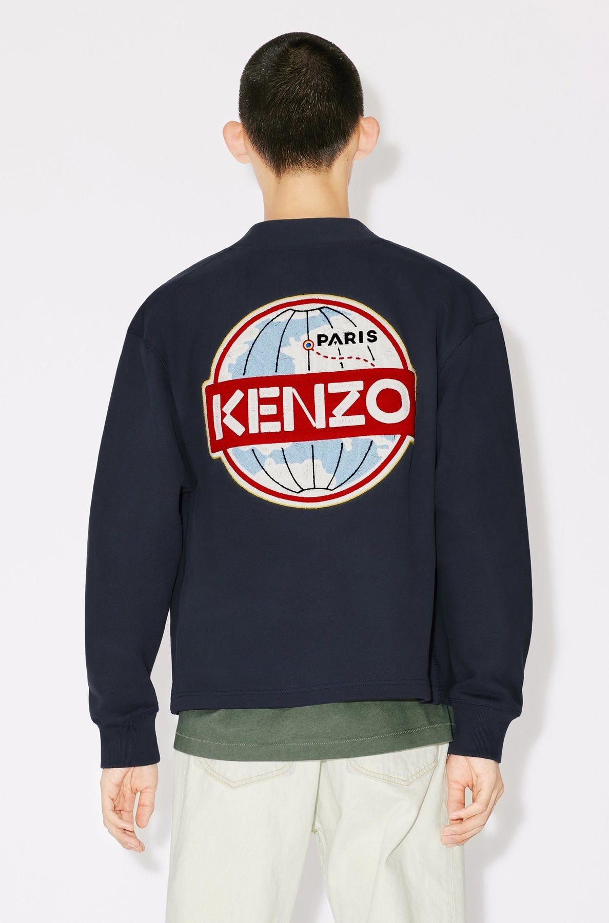 Cardigan Kenzo Globe - Midnight Blue