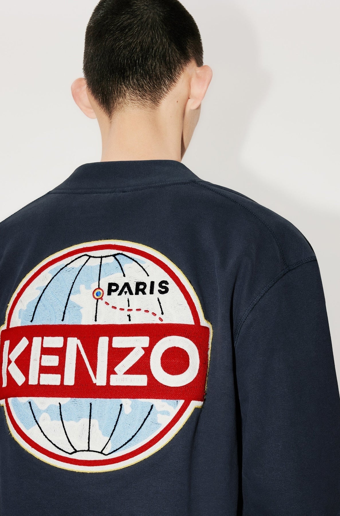 Cardigan Kenzo Globe - Midnight Blue