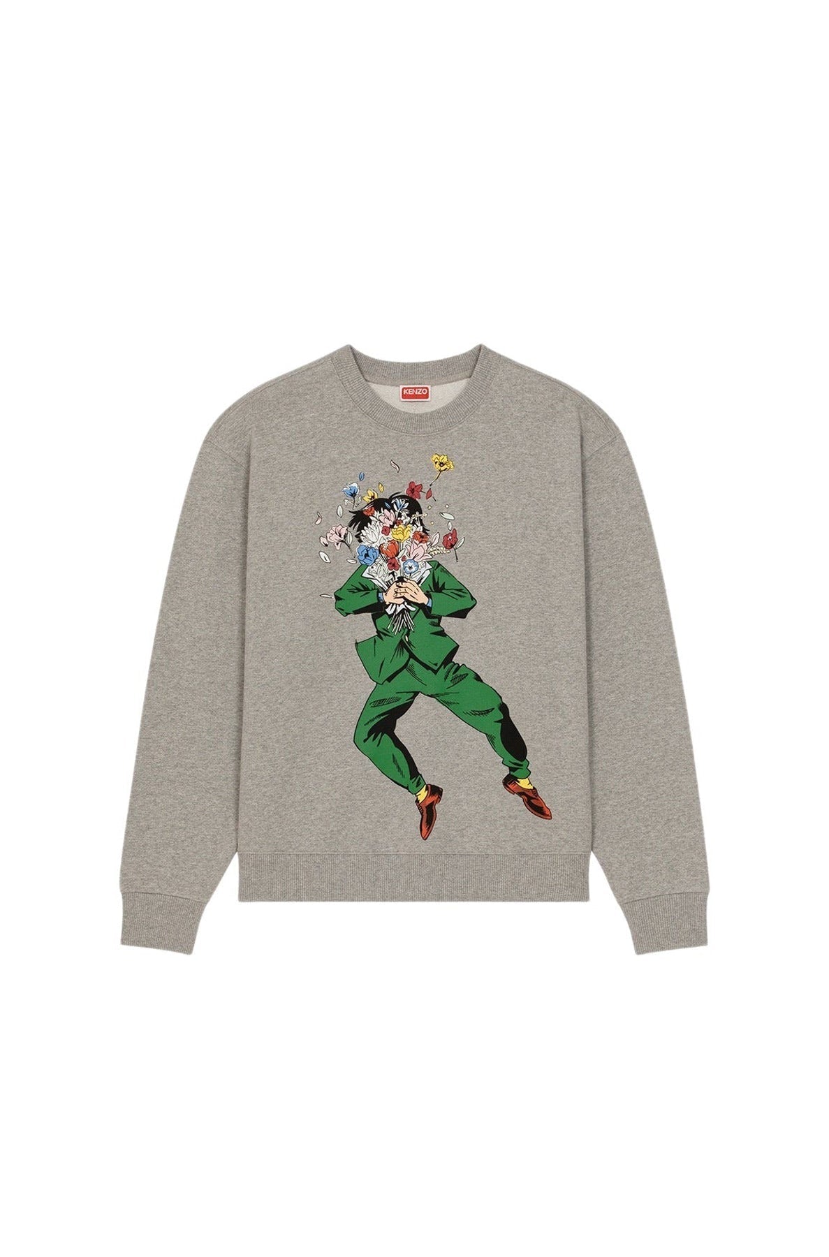 Sweatshirt "Kenzo With Love" - Pearl Grey