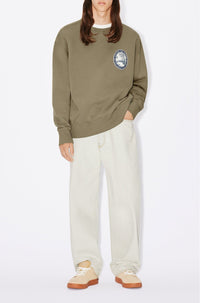Sweatshirt oversize "Kenzo Tiger Patch" - Taupe