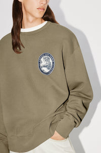 Sweatshirt oversize "Kenzo Tiger Patch" - Taupe